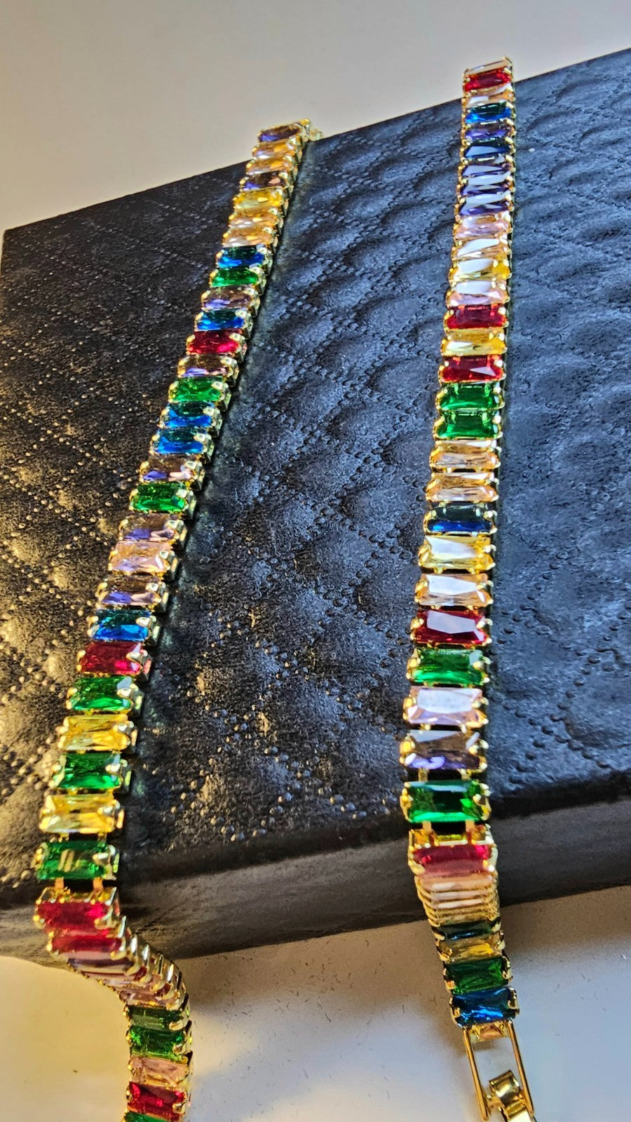 Sparkling Tennis Bracelet and Necklace Gold-plated- Minimalistic- Party or gift
